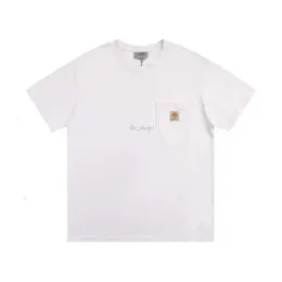 Carhart Shirt Designer-T-Shirt-Oberteil, klassisches, kurzärmliges T-Shirt mit kleinen Etikettentaschen, locker und vielseitig für Männer und Frauen, Paare, Carhartts Shirt Polo 360