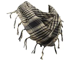 Men Unisex 100% Cotton Shemagh Square Neck Desert Tactical Style Head Wrap Keffiyeh Fringes Checkered Scarf Scarves8276610