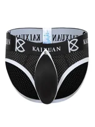 Mężczyzn Mężczyzna męska gejowska woreczka penisowa bielizna z przodu zdejmowane jockstraps men039s powiększaj seksowne ulepszające gąbki padu un6049845