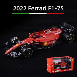 Auto pressofuso Modello auto Bburago 1 43 75 Formula Car Die Cast Veicoli Modello da collezione Giocattoli da corsa 230608