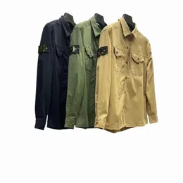 Men's Hoodies Sweatshirts Compagnie Cp Outerwear Badges Zipper Shirt Jacket Loose Style Spring Mens Top Oxford Portable High Street Stones Island Jacke 1h3y 7E0Z loe