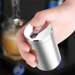 Creative Metal Electric Lighter Bottle Opener into Plasma USB Outdoor Windproof Multifunction Cigar Lighter Men's Gift