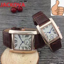 High quality genuine Leather Fashion Man Woman Watch 35mm 28mm luxury male clock wholes Top style calendar quartz wristw300I