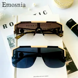 Männer Mode Sonnenbrille übergroße quadratische Vintage -Marke Design Sonnenbrille Trendy Fahren im Freien Eyeware UV400 Großhandel 231227