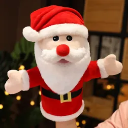 Santa Claus Weihnachtspuppe Frohe Weihnachten Handpuppe für Ornamente Weihnachtsbaumdekor Navidad Natal Geschenke 231227