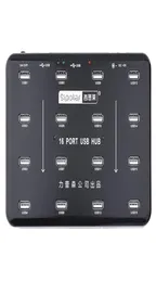 Sipolar 16 Ports USB 20 Hub Bluk Duplicator For 16 TF SD Card Reader Udisk Data Test Batch Copy With 5V 3A Power Adapter 2106151672177