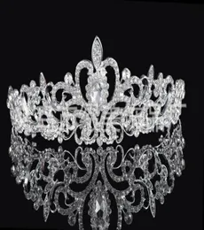 Birdal Crowns Neue Stirnbänder Haarbänder Kopfschmuck Brautschmuck Hochzeit Accessoires Silberne Kristalle Strass Perlen HT061119610