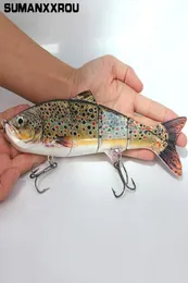 25cm MultiJointed Sea Fishing Lure Ganchs Big Is Bait Bass Norther Pike Mosky Like Like Red Tail 3D Eye T2 T1910205466169