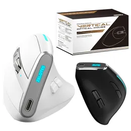 F36 ergonomiczna pionowa mysz 24GBT1BT2 Myszy z prawą lewą ręką po lewej stronie myszy optyczne USB dla laptopa 231228