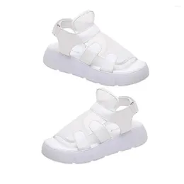 Zapatos de vestir 1 par de sandalias de verano portátiles resistente al desgaste casual punta abierta plataforma de mujer uso diario