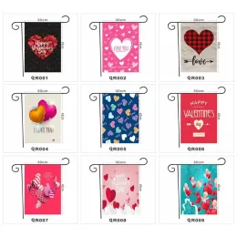 Valentine's Day, Garden Flag, Polyester Banners 12x18 inch,Double Sided Print Customization,Wedding Decoration,Sweet Heart Holiday 30x45cm