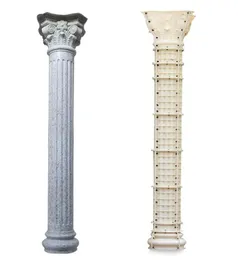 ABS Plastic Roman Concrete Column Mögel Multipla stilar Europeiska pelarformkonstruktionsformar för Garden Villa Home House234Q9845696