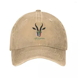 Caps de bola South Afric Afric Springbok Rugby Homens Mulheres Capas de beisebol Chapéus lavados Casual ao ar livre All Seasons Travel Snapback Chap