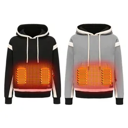 Ao ar livre elétrico usb aquecimento suéteres hoodies homens inverno quente aquecido roupas de carregamento jaqueta de calor roupas esportivas para homens 231228