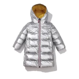 Vêtements de créateurs à la mode Veste d'hiver pour enfants Argent Or Garçons Manteau à capuche Bébé Outwear Parka Filles Dow267k1649336