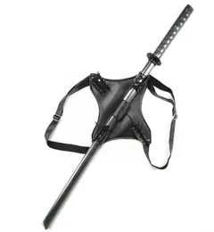 Suporte traseiro adulto traje vintage bainha de couro para espada papel medieval jogando acessório titular guerra cavaleiro katana a9x42639467