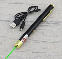 BGD 532NM 녹색 레이저 포인터 펜 빌드 된 충전식 배터리 USB 충전 LAZER POINTER OFFICE 및 TEACHER336D7537993