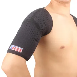 Unterstützung Sport magnetischer Doppel -Schulterunterstützung Schutz für Klammer -Gurt -Gürtel -Band -Pad schwarz für Fitnesssportarten