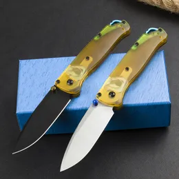 Specialerbjudande BM 535-3 Pocket Folding Knife S30V Drop Point Blade PEI Plasthandtag Outdoor Camping vandring EDC-mappknivar med detaljhandelslådan