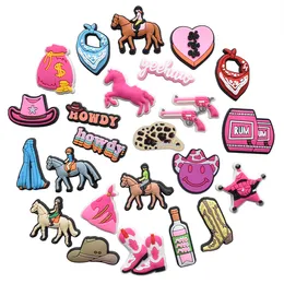 Partihandel Cow Boy Girl Bottle Croc Charms för armband Armband pojkar flickor barn vuxna