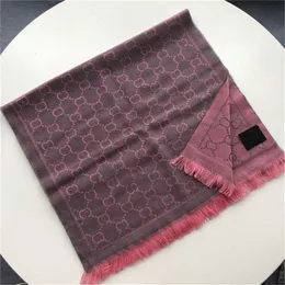 СКИДКА 26% Двусторонний шерстяной шарф женский серо-розовый с жаккардовым узором и дорожной шалью, подходит для осенних и зимних ожерелий