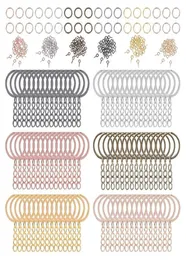 Schlüsselanhänger R3MC 450 x buntes Schlüsselanhänger-Ring-Set, einschließlich 90 x Schlüsselanhänger mit 180 x Sprungbolzen, 180 x Schrauböse, 6 Farben, 186 l4909286