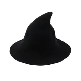 Witch Hat Diversified Along The Sheep Wool Cap Knitting Fisherman Hat Female Fashion Witch Pointed Basin Bucket for Halloween313769357825