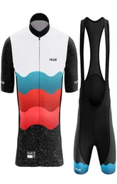 Комплекты трикотажа для велоспорта Летняя мужская рубашка с коротким рукавом039s для велоспорта Профессиональная быстросохнущая дышащая рубашка для триатлона HUUB Ropa De H7456879