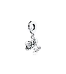 Verheiratetes Paar baumelnde Charms Original-Perlen für die Schmuckherstellung aus 925er Sterlingsilber, passend für Armbänder und Halsketten für Frauen, gi5786498