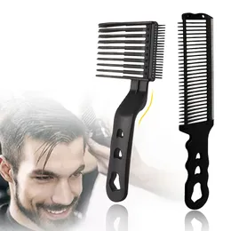 Barber Fade Combs Professional Hair Cutting Comb Heat Resistant FlatTop Blending Comb Clipper Curved Positioning Combs for Men Salon Hairdresser Tools