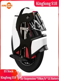 Elektrikli Scooter Orijinal Kingsong S18 84V 1110WH Elektrikli Tek Bisiklet Hava Şoku Emici Uluslararası Sürüm Kingsong S18 EUC1370894