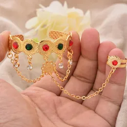 أساور ألوان الذهب الإثيوبية للطفل الفتيات الفتيات العصرية العرب الأفريقية سحر حفل زفاف هدية المجوهرات