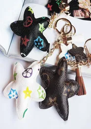 Nya varumärkesnyckel pu läderhänge påse charms söt mode gåva nyckelring ringhållare blomma hund giraff smycken bil nyckel kedja a3261575