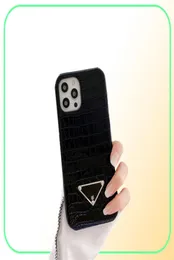 Moda marca designer casos de telefone para iphone13 pro max 12 mini 11 luxo caso de couro padrão de crocodilo de alta qualidade móvel shel5979693