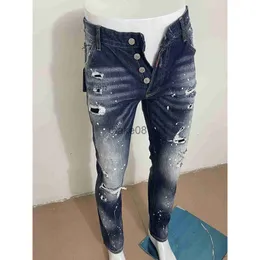 dsquared2 Вы Jeans denim da uomo di design di lusso d2 dsq2 dsquare Pantaloni a 2 fori COOLGUY Pantaloni da motociclista Abbigliamento SHRZ