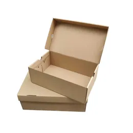 Piezas de zapatos Accesorios Caja de zapatos con solapa de papel kraft extra duro Caja de papel Caja de embalaje de almacenamiento de calzado deportivo Caja de papel imprimible J231228