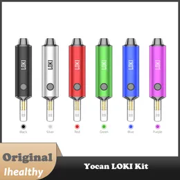 Kit vaporizzatore originale Yocan Loki Batteria incorporata da 650 mAh 3 livelli di tensione regolabili con ricarica rapida di tipo C