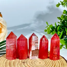 Clear Smelting Quartz Tower, Smelting Stone Smelting Crystal Obelisk, Crystal Quartz Tower/Wand, Healing Crystal Reiki Chakra Gemstone Tower Point.