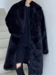 Women's Fur Autumn And Winter Thick Warm Imitation Coat Men's Fashion Trench