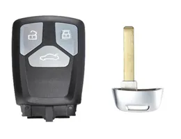 Ersättning Smart Remote Car Key Shell 4 Knappar Emergency Ocut Key FOB för TT A4 A5 S4 S5 Q7 SQ7 2017 UP25771245787
