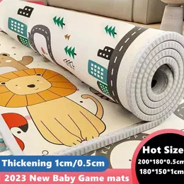 Modello a doppia facciate Baby Play tappetino addensato 1/0,5 cm tappeti educativi nella scuola materna Pad Kids Rug Activitys Games Toys 231227