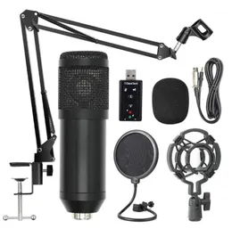 Microfones BM800 Profissional Suspension Microfone Kit Studio Stream ao vivo Registro de gravação Condensador Conjunto Micphone Speaker11092396