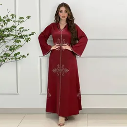 Ethnische Kleidung Eid Muslim Kleid Arabisch Dubai Abaya Afrikanische Kleider Frauen Jalabiya marokkanischer Kaftan Kapuze -Robe Party 2023 Ramadan Elegant