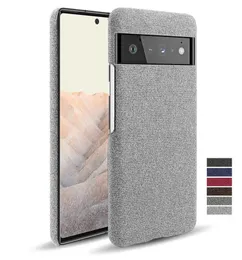 Google Pixel 6 PRO 6PRO 4A 5G 5A FUNDA 럭셔리 천 텍스처 Google 픽셀 용 전화 케이스 4 3A 3 2 XL Pixel6 Capa Cover9510064