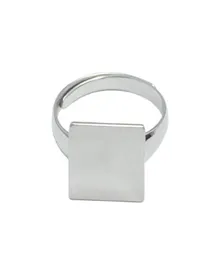 Beadsnice anel quadrado em branco 925 ajuste de anel de prata esterlina com almofada plana quadrada de 12 mm DIY presente de ano novo anéis de prata ID 334908346218