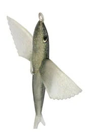 Iscas Iscas Original Rosewood Flying Fish9 Polegada Blueblack 140g Isca Macia Isca De Pesca De Mar Profundo Com 35 Polegada Gancho Trolling Tuna 8680606