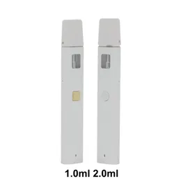 Tek kullanımlık vape kalem şarj edilebilir E Sigara 1.0ml 2.0ml Boş 510 Buharlaştırıcı Kalem Kartuşlar Vapes Cihaz Pod 300mAH Atomizerler Yağ Arabaları Dab Kutu Ambalaj