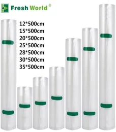 Vakuumtätningsväskor Roll för förvaringsförpackning Tätningsmaskin BPA 3 Rullar Set Vaccum Bag Vakuumtätare Rolls11368725