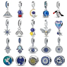 925 Silber Mode Biene Astronaut Eiffelturm Charme Perlen Exquisite Fit Pan Original Armband DIY Frauen Geburtstag Schmuck kostenlos Versand