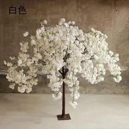 Artificial Cherry Tree Simulation Plant Fake Simulated Flower Living Room El Wedding Decoration Home Party Möbler 231227